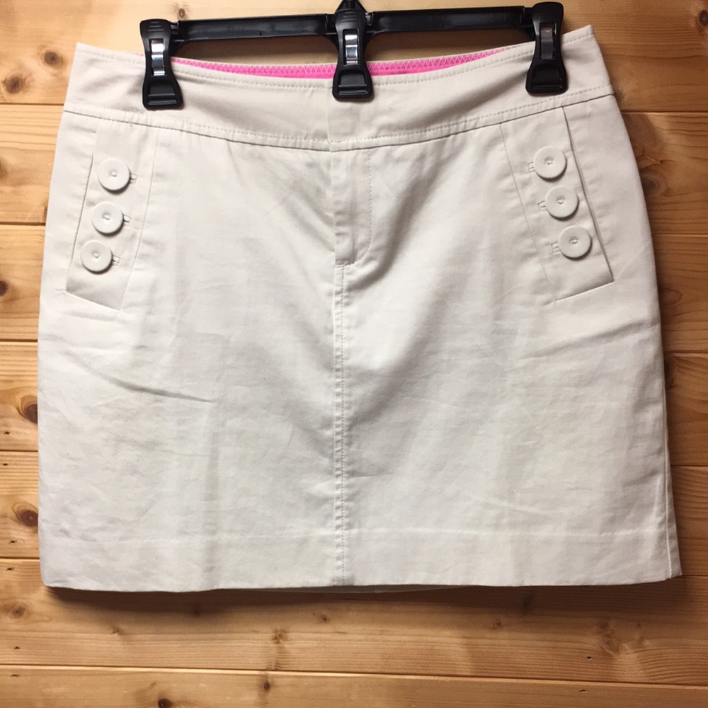 NWOT Lilly Pulitzer khaki mini skirt